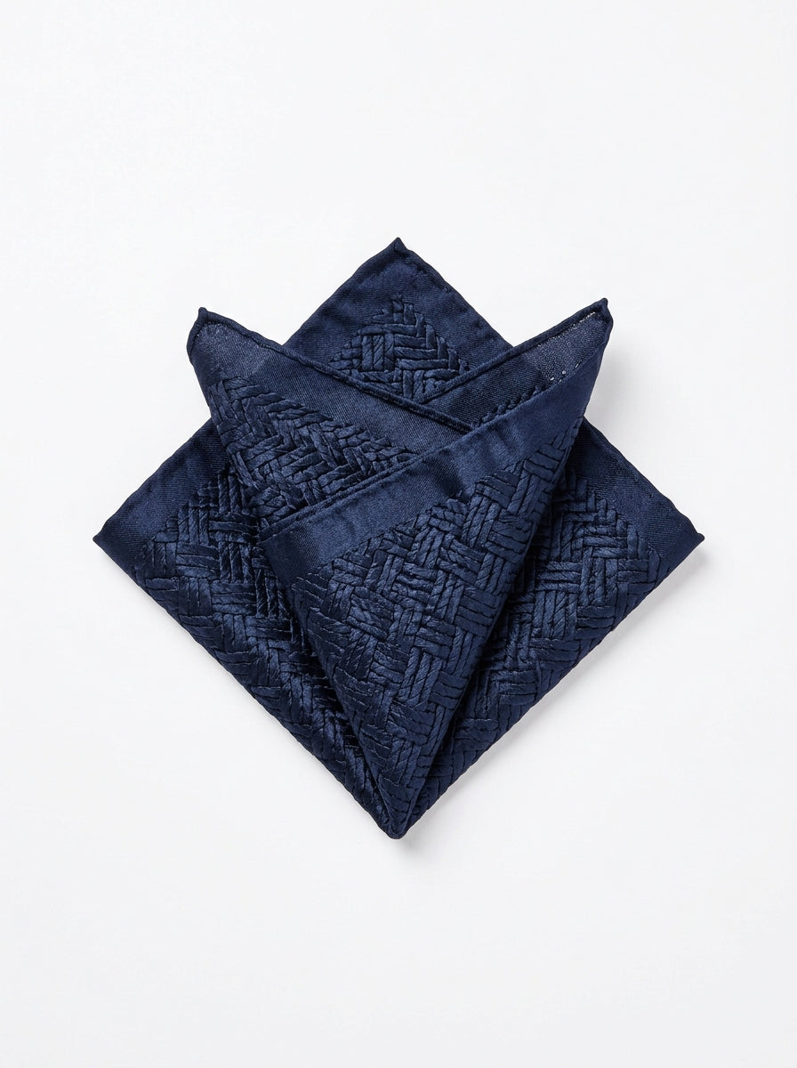 Braided Silk Pocket Square