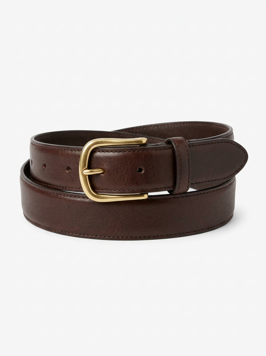 Full-Grain Calfskin Leather Belt