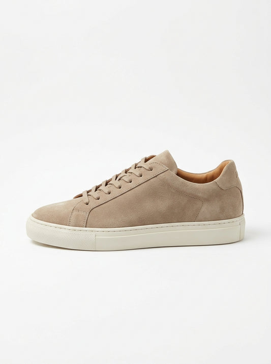 Minimalist Suede Court Sneakers